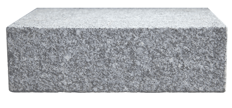 Link Naturteine Blockstufe Granit PM white hellgau